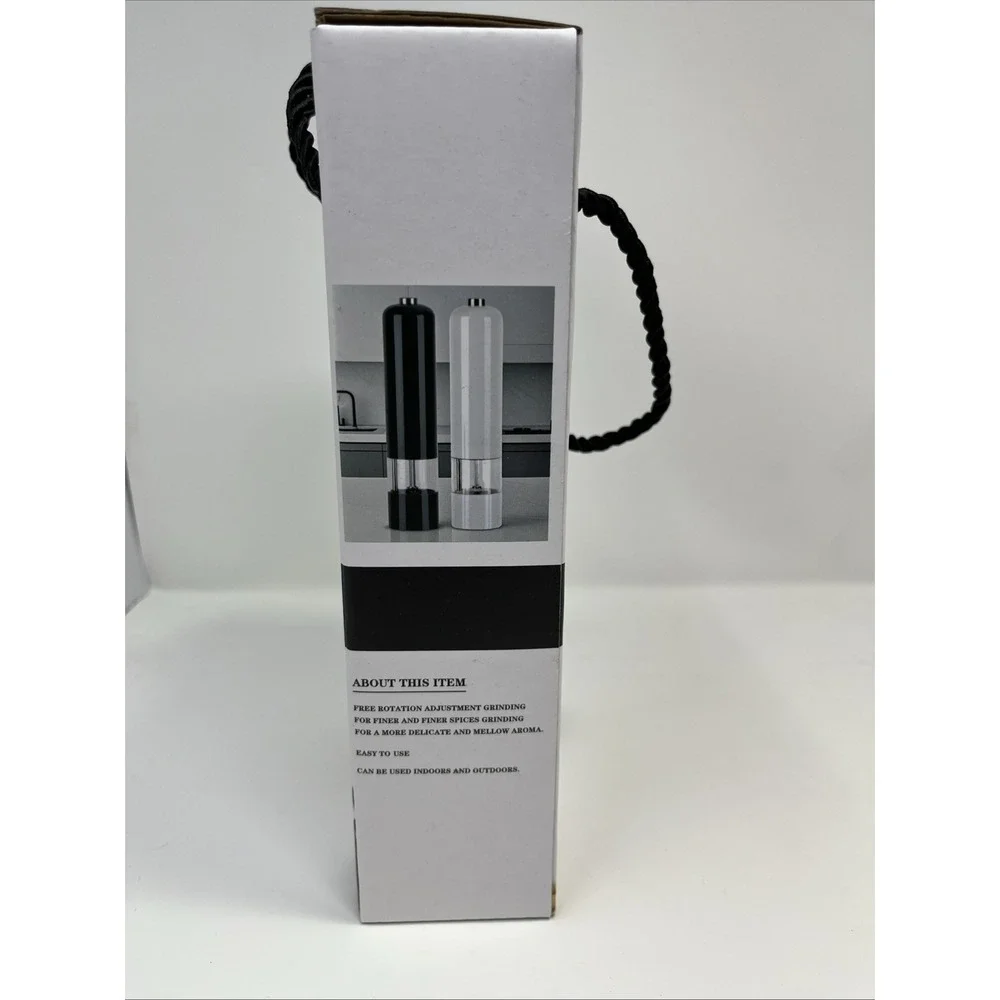 Electric Salt and Pepper Grinder Set or Spice Grinder Battery‎ Button Operated